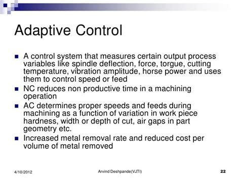 adaptive control in cnc machine|adaptive feed control for cnc.